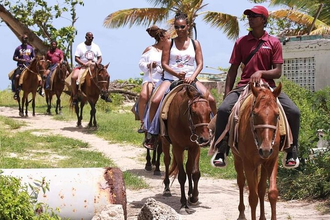 Horseback Riding at Hawksbill Beach in Five islands Antigua - What the $120 price gives you