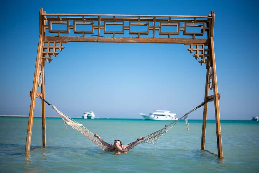 Hurghada: Elegance Yacht Cruise To Orange bay Island W lunch - Orange Bay gives the day its tropical pause