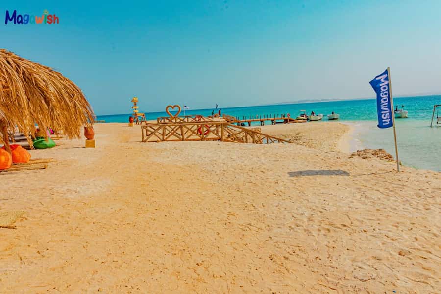 Hurghada: Elegance Yacht Cruise To Orange & Magawish island - Magawish Island after lunch