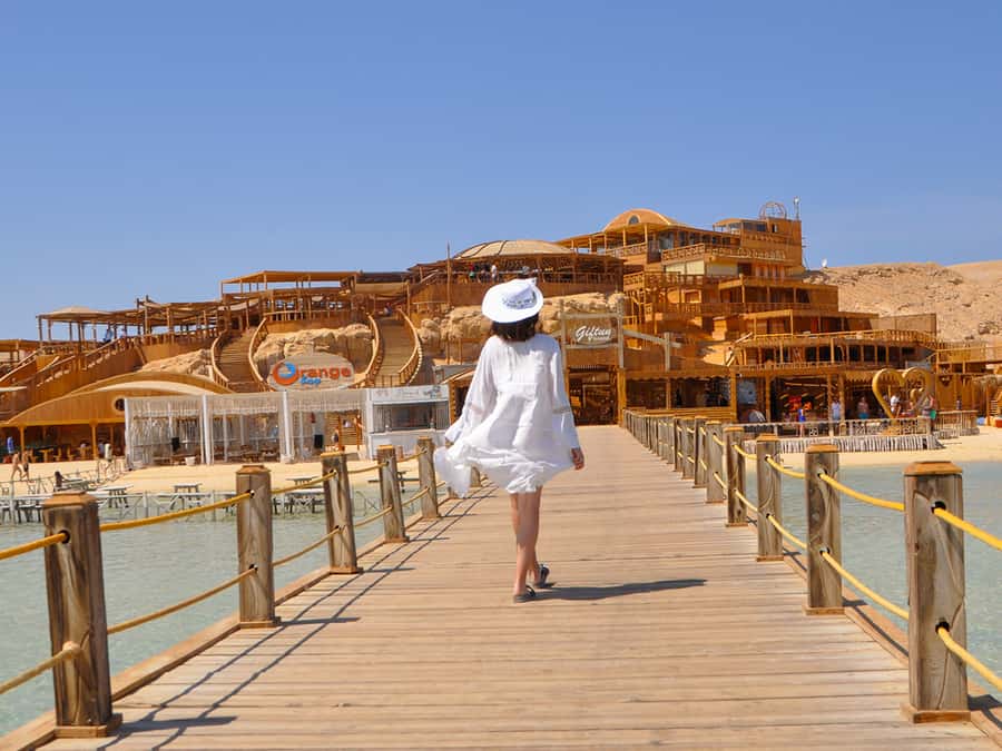 Hurghada: Premium Orange Island Cruise with Lunch & Transfer - The crew adds reassurance without making the day formal