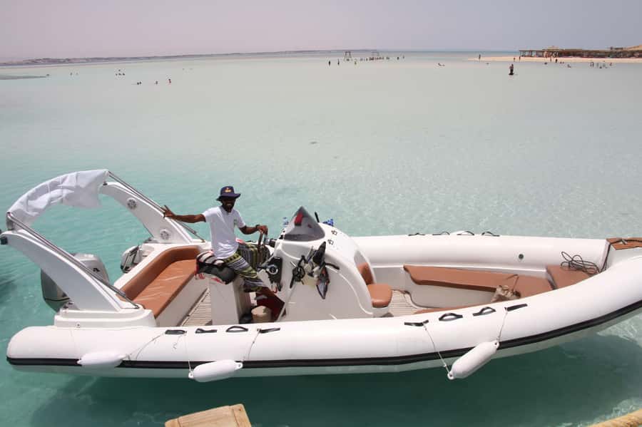 Hurghada: Private Speedboat to Orange Bay and White Island - Pickup details can make or break the morning