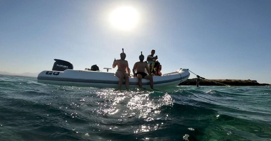 Hurghada: Safari ATV Quad & Speedboat to Orange bay island - Transfer to the marina and the speedboat ride
