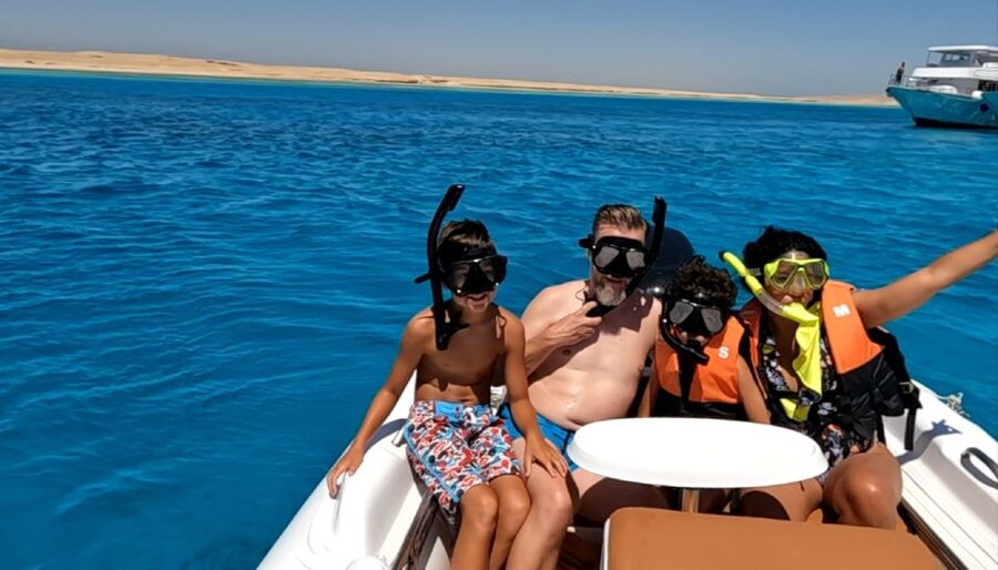 Hurghada: Safari ATV Quad & Speedboat to Orange bay island - Snorkeling near Giftun Island