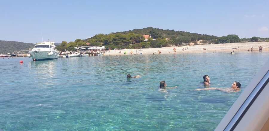 Hvar:Blue & Grenn Cave and Vis Island Private Speedboat Tour - Budikovac Island starts the swimming day