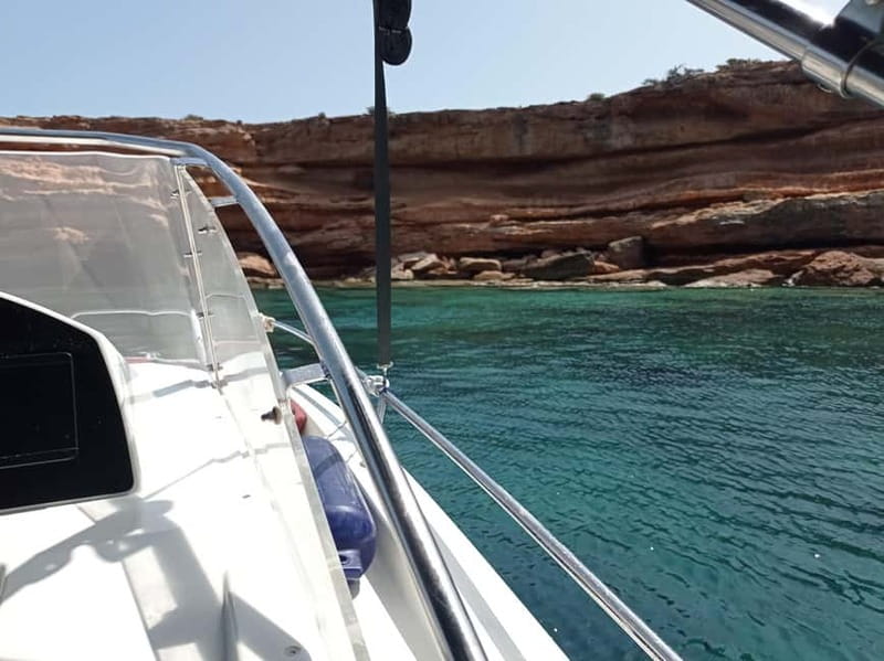 Ibiza: short "north of the island" tour from the sea in a private boat - Aigües Blanques and the north coast view