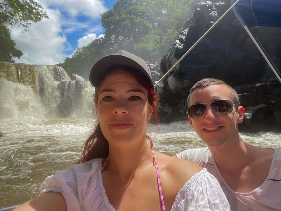 Ile aux Cerfs: Island & Waterfall Speedboat Tour with Lunch - Ile aux Cerfs: swimming, sand, and a reality check