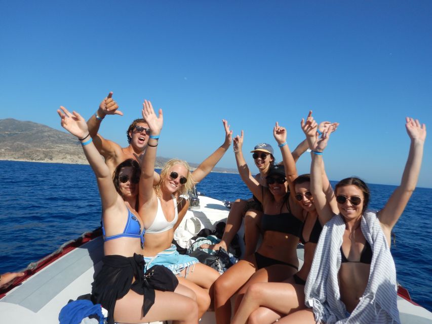 Ios Island: Speedboat Cruise from Mylopotas Beach - Crew, comfort, and what the price covers