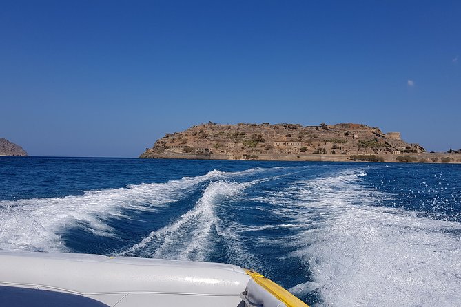 Island Spinalonga, Milatos Cave,private Speedboat,OliveOilTasting - Entering Milatos Cave