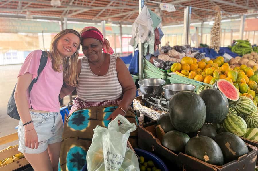 Island tour with German-speaking guide for cruise guests - São Lourenço dos Órgãos and the first Batuque lesson