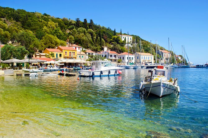 Ithaca Island Bus & Cruise Tour- Swim stop to Gidaki Beach - Vathy: an hour in Ithaca’s harbor capital