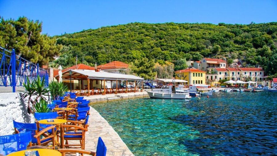 Ithaca Island Tour with Bus & Cruise with Swim Stops - Frikes for lunch and a slower hour