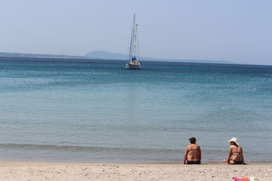 Kalymnos, Pserimos & Plati Island Cruise with Hotel Transfer - Pserimos and its small sandy beach