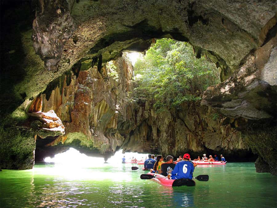 Khao Lak: James Bond Island & Canoeing Tour by Longtail Boat - Khao Kean and its old cave paintings