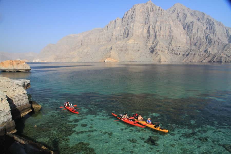 Khasab Musandam |Telegraph Island |Dhow Cruise | Dolphins - Setting out from Khasab Port at 10 AM