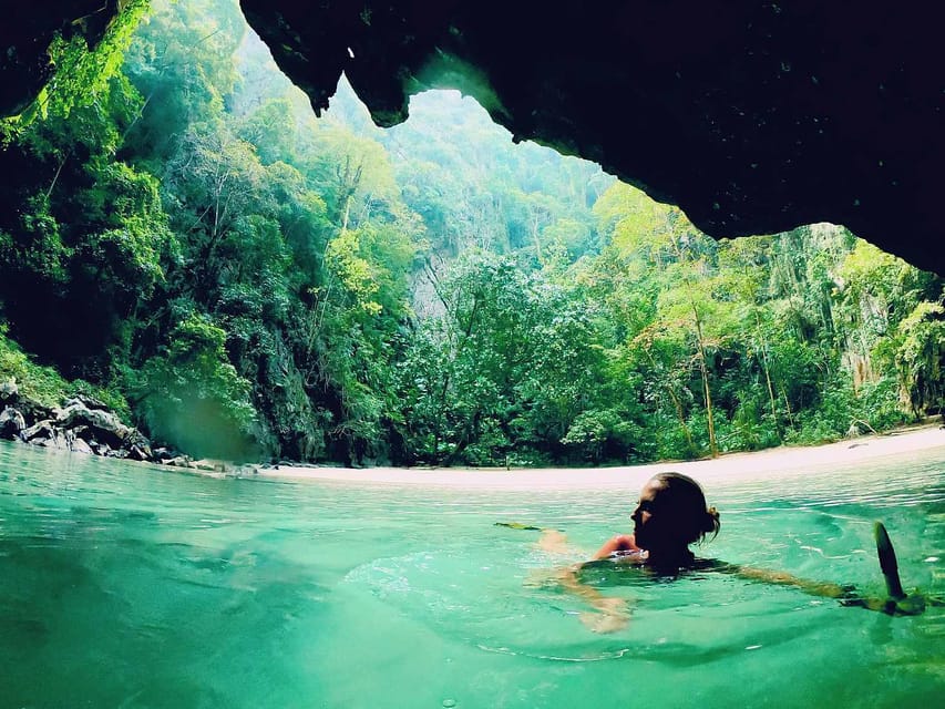 Ko Lanta: Emerald Cave and 4 Islands Tour by Longtail Boat - Koh Chueak brings the first reef stop
