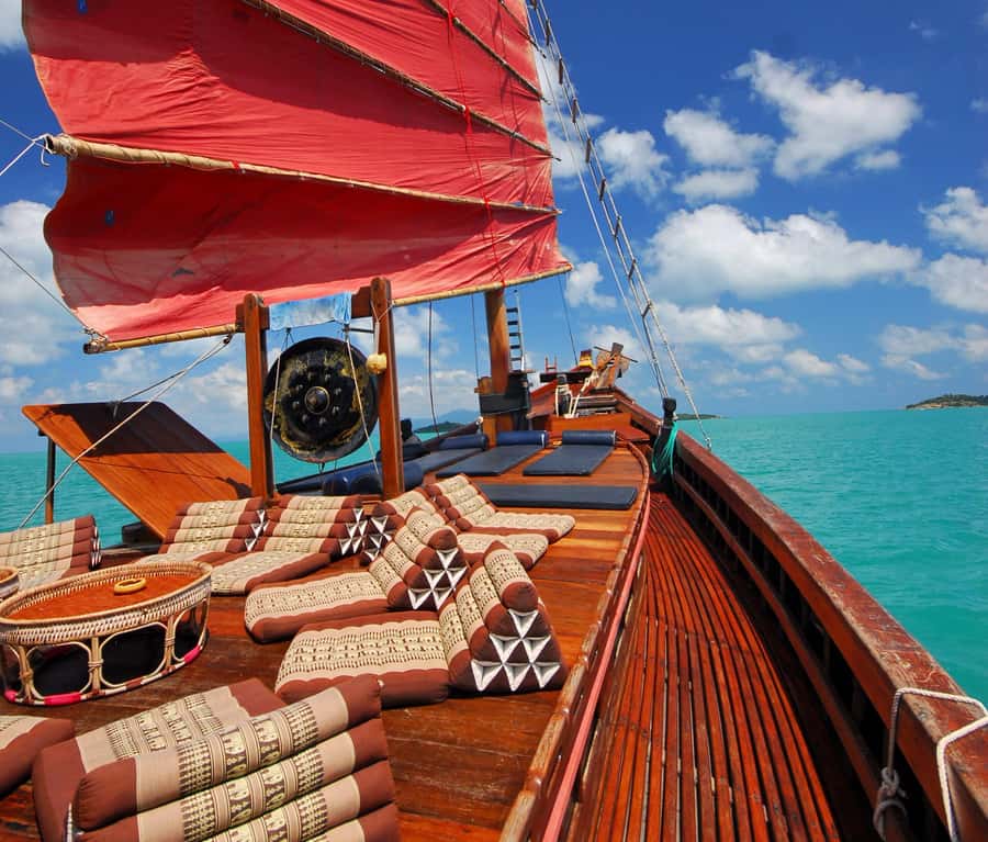 Koh Samui: Koh Phangan Island Full-Day Cruise with Sunset - Morning pickup and the trip across the Gulf