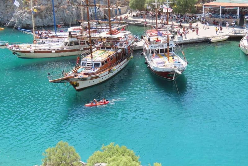 Kos : 3-Island Wooden Ship Cruise w/ Lunch on Captain Hook - Pserimos: pretty beach, limited time
