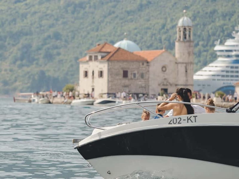 Kotor: Perast and Island- Lady of the Rocks-Speedboat Tour - Passing Saint George by Speedboat