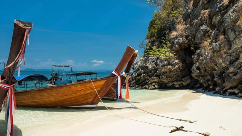 Krabi: 4 Islands and Caves Boat Tour with Lunch - Koh Poda, lunch, and the longest break