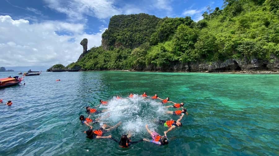 Krabi: 4 Islands Day Tour by Speedboat or Longtail Boat - Thale Waek and the power of the tide
