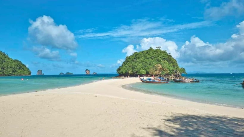 Krabi: 4 Islands Hopping & Snorkeling Tour - Tup Island and the sandbar at Thale Waek