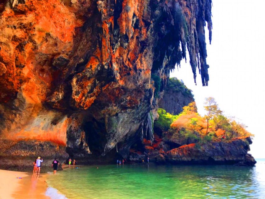 Krabi: 4 Islands Sunset Longtail Boat Tour with BBQ Dinner - From the pier to Phra Nang’s limestone cliffs
