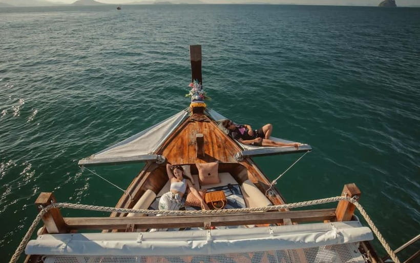 Krabi: 7 Island Tour by Luxury Longtail Boat with Snorkeling - Tup Island and Chicken Island: scenic names, limited shore time