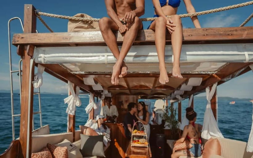 Krabi: 7 Island Tour by Luxury Longtail Boat with Snorkeling - Morning or sunset: choose the mood you want