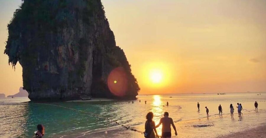 Krabi: 7 Islands Sunset Hopping Cruise with BBQ & Plankton - From Ao Nang hotel to the private pier