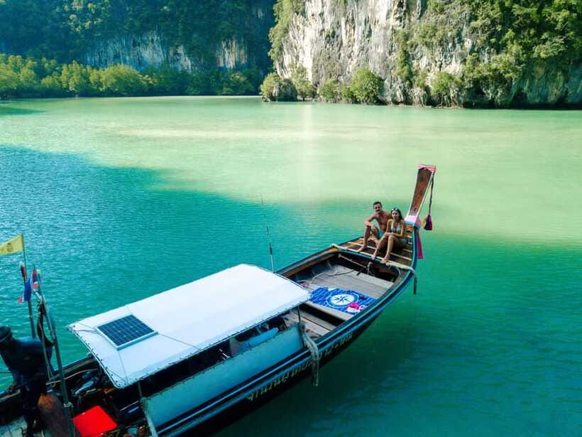 Krabi: Half/Full Day 4 Islands Private Local Long Tail Boat - Poda Island for swimming and beach time