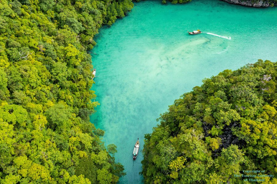 Krabi: Hong Islands - Join tour by Longtail boat - Hong Lagoon and its cliff-ringed water
