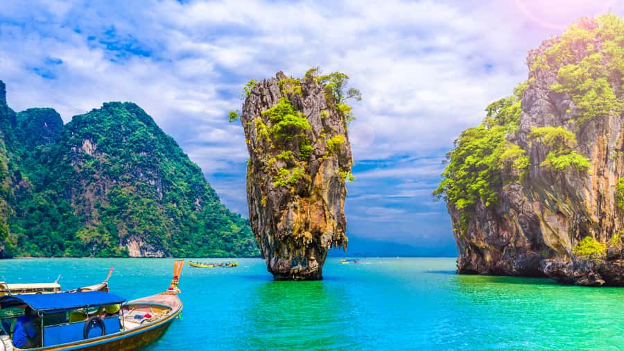 Krabi: James Bond, Khao Phing Kan, and Hong Island Boat Tour - Speedboat travel across Phang Nga Bay