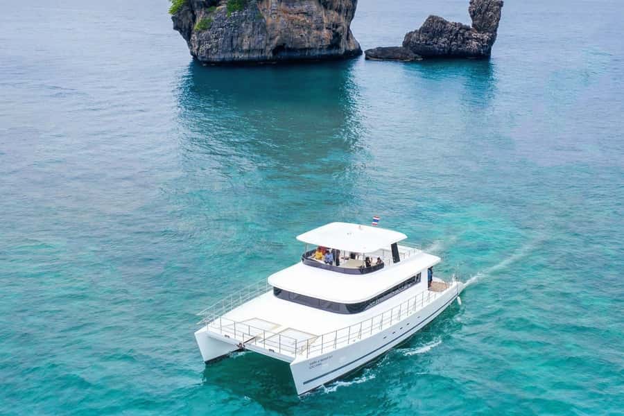 Krabi: Luxury Sunset Cruise to 4 Islands by Power Catamaran - Krabi River, Khao Kanab Nam, and the mangroves