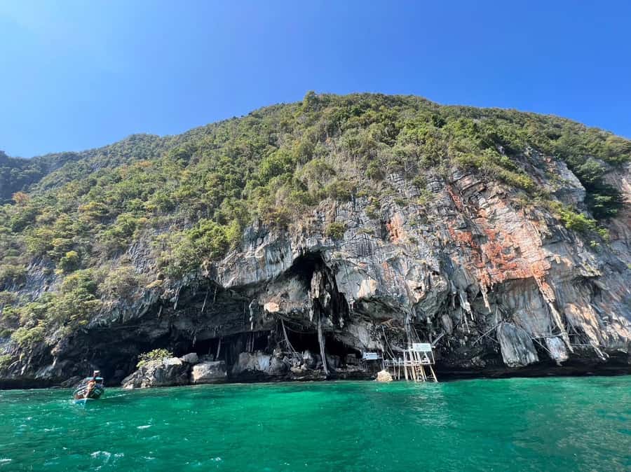 Krabi: Phi Phi & 4 Islands Sunset Tour by Speedboat - Monkey Beach is scenic but not a carefree animal visit