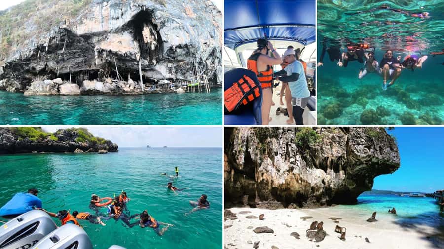 Krabi: Phi Phi Early Bird & 4 Island by Speedboat with Lunch - What $78 buys you