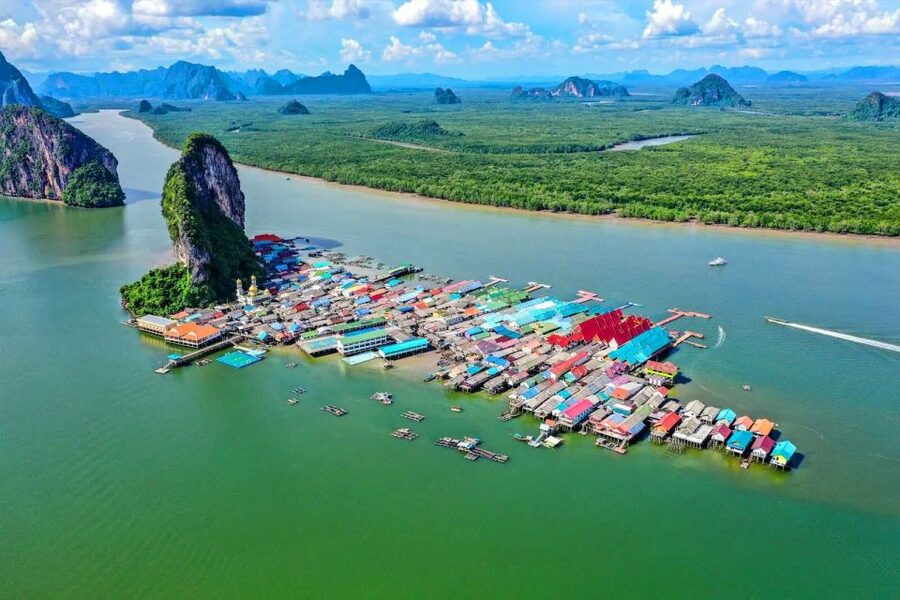 Krabi: Private Long Tail Boat Tour to James Bond Island - Tham Lot cave by long tail boat