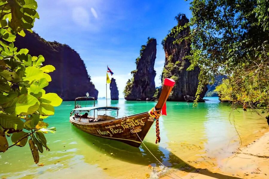Krabi: Private Long Tail Boat Tour to James Bond Island - Kudu Island for swimming and paddle boarding
