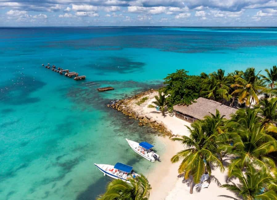 La Romana: Saona Island for Norwegian Sky Cruise Passengers - The natural pool and its giant starfish