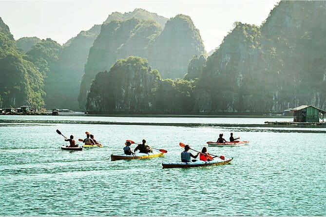 Lan Ha to Ha Long Bay Cruise and Kayaking from Cat Ba Island - Ba Trai Dao Beach for swimming and snorkeling