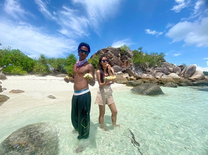 Lipe: Longtail Boat Snorkeling to Outer Islands Program B - Hin Ngam’s smooth black stones