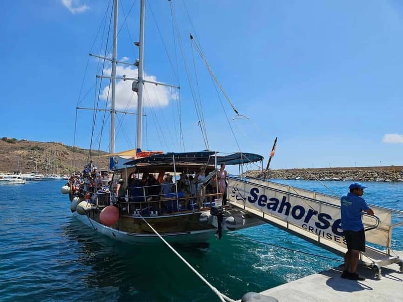 Malta: Gozo, Comino Island and Blue Lagoon Cruise - The boat, crew, and onboard setup