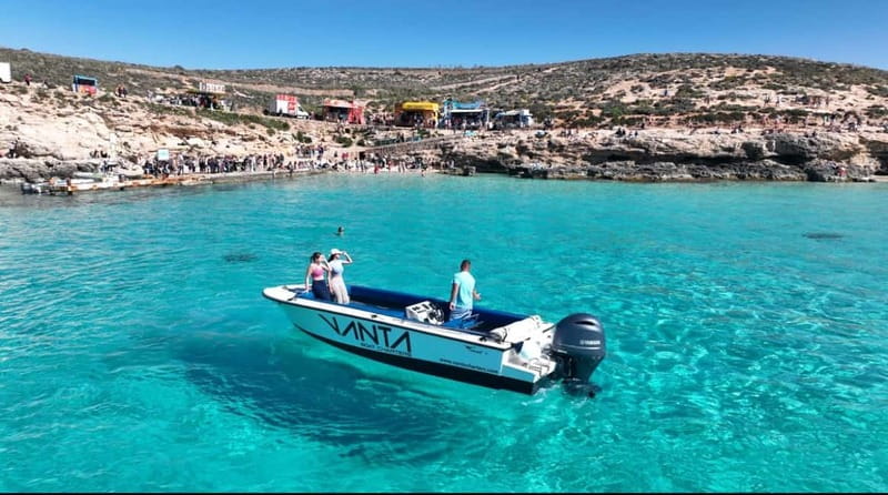 Malta: The Three Islands Private Boat Tour - Crystal Lagoon: your first major swim stop