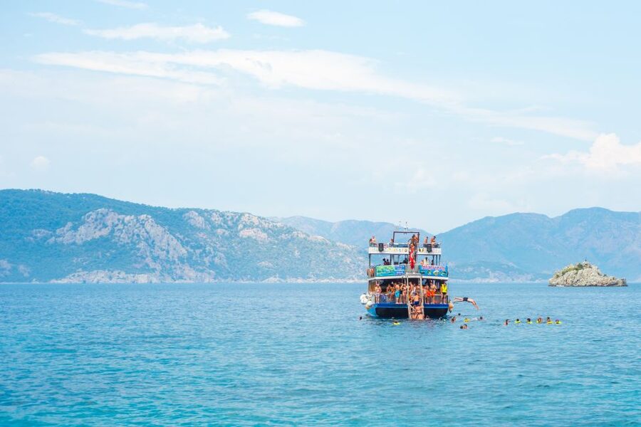 Marmaris: Bays Islands Boat Trip w/Lunch & Unlimited Drinks - A Full Day on Marmaris Bay for $23