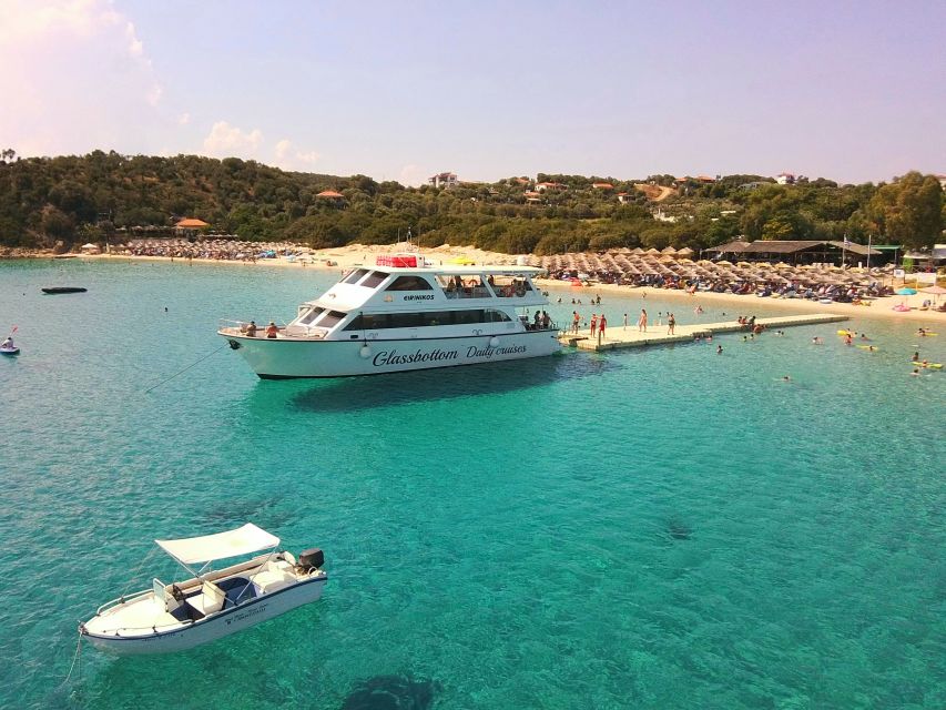 Mount Athos Glassbottom Cruise with Ammouliani Island visit - Seeing six monasteries from Mount Athos Bay