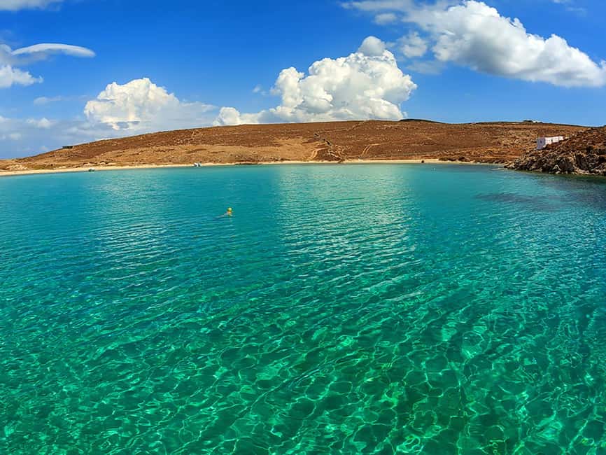 Mykonos: Rhenia Island Catamaran Cruise with Meal and Drinks - Day cruise or sunset departure