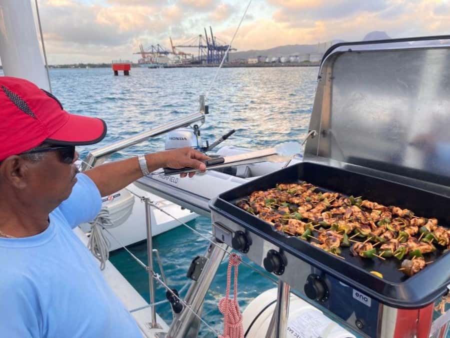 North: Cruise to the flat island & Gabriel island.bbq lunch - Ile Plate: powdery sand and a BBQ lunch