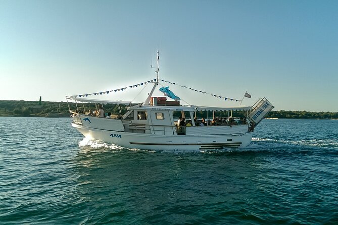 NP Brijuni Island Swimming & Dolphin Watching Sunset Cruise - From Pula Harbor toward the Brijuni islands