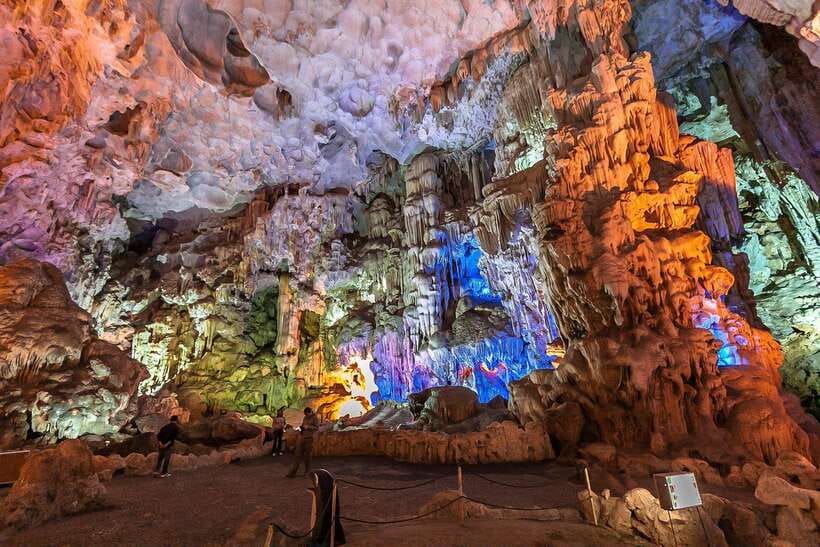 Optional Halong Bay Day Cruise with Caves, Islands & Lunch - Ti Top Island for swimming or a climb