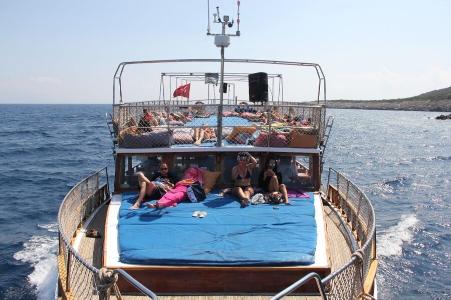 Orak island Boat Trip Bodrum - What lunch is like on board