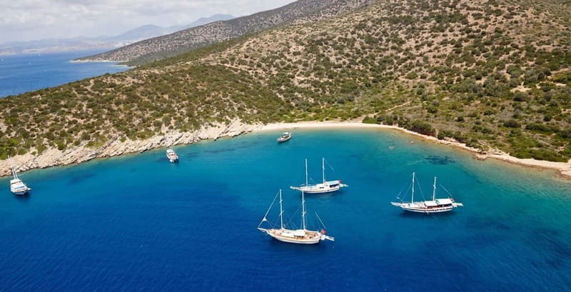 Orak island Boat Trip Bodrum - Leaving central Bodrum for Orak Island